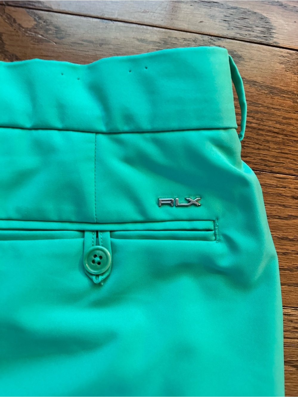 Ralph Lauren RLX Men's Flat-Front Classic Fit Golf Shorts Green Size 34 Pockets - Picture 5 of 8